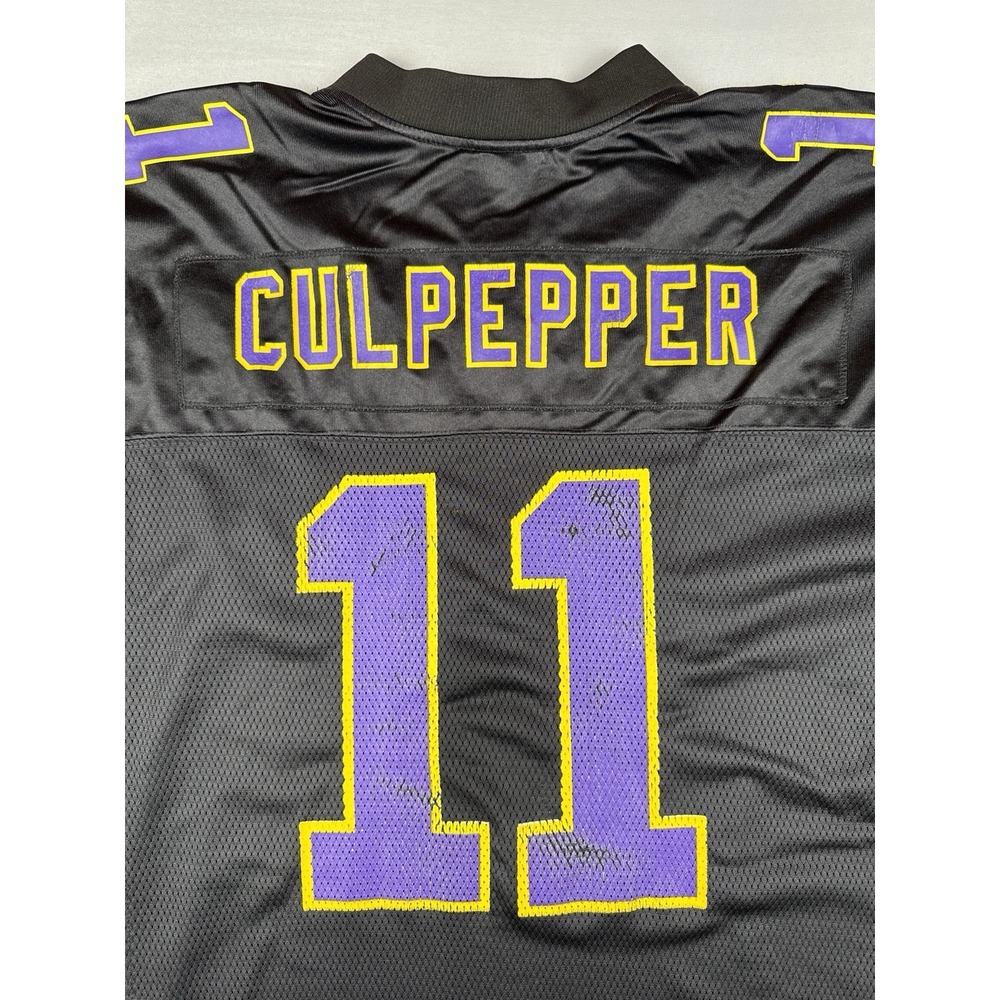 Minnesota Vikings #11 Daunte Culpepper 2004 Black Alternate Jersey Reebok NFL L - Picture 9 of 16